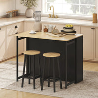 Meuble Bar Pliable avec Plateau Rabattable & Rangements – La Table Bar