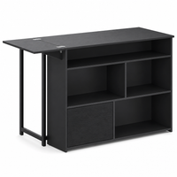 Meuble Bar Pliable avec Plateau Rabattable & Rangements – La Table Bar