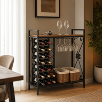 Meuble Bar à Vin 21 Bouteilles avec Porte-Verres – Le 21