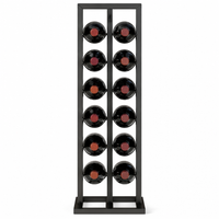 Casier à Vin Vertical 12 Bouteilles en Métal – Le Classique