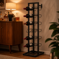 Casier à Vin Vertical 12 Bouteilles en Métal – Le Classique